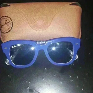 Ray Ban Mr Burbank with gradient blue lenses